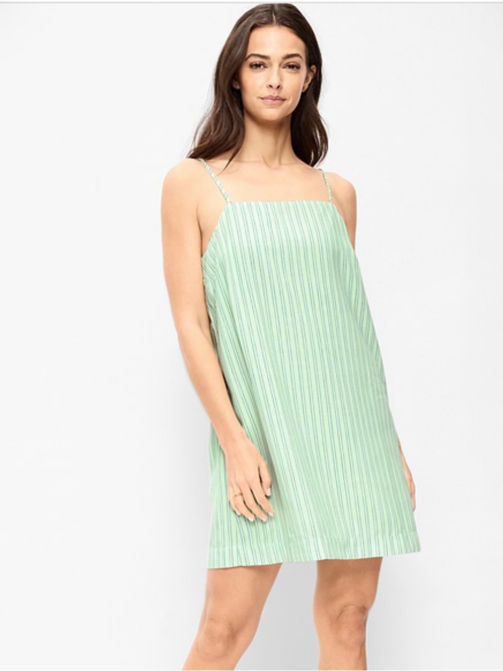 Old Navy Green Strappy Mini Shift Dress